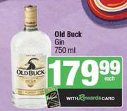 Old Buck Gin-750ml Each