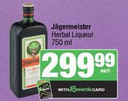 Jagermeister Herbal Liqueur-750ml Each