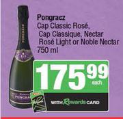 Pongracz Cap Classic Rose,Cap Classique,Nectar Rose Light Or Noble Nectar-750ml Each