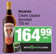 Amarula Cream Liqueur Assorted-750ml Each