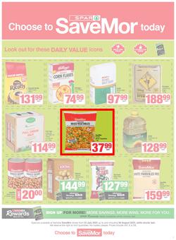 SPAR SaveMor Namibia (22 July - 06 August 2025), page 1