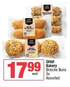 Spar Bakery Brioche Buns Assorted-3s Each