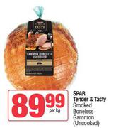 Spar Tender & Tasty Smoked Boneless Gammon (Uncooked)-Per Kg