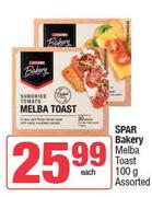 Spar Bakery Melba Toast Assorted-100g Each