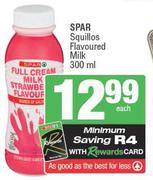 Spar Squillos Flavoured Milk-300ml Each