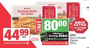 Spar Red Or Smoked Viennas-500g Each