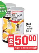 Spar Crisps Original-For 2 x 100g