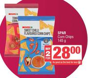 Spar Corn Chips-For 2 x 145g