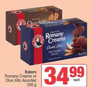 Bakers Romany Creams Or Choc Kits Assorted-200g Each
