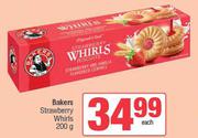 Bakers Strawberry Whirls-200g Each