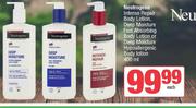 Neutrogena Intense Repair Body Lotion,Deep Moisture Fast Absorbing Body Lotion-400ml Each
