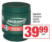 Ingrams Camphor Herbal-300ml Each