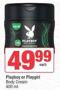 Playboy Or Playgirl Body Cream-400ml Each