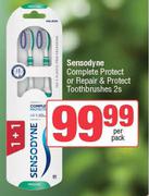 Sensodyne Complete Protect Or Repair & Protect Toothbrushes-2s Per Pack