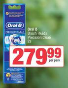 Oral-B Brush Heads Precision Clean-2s Per Pack