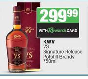 KWV VS Signature Release Potstill Brandy-750ml