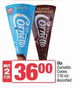 Ola Cornetto Cones Assorted-For 2 x 110ml
