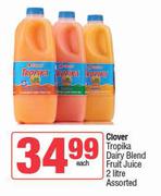 Clover Tropika Dairy Blend Fruit Juice Assorted-2Ltr Each