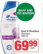Head & Shoulders Shampoo-400ml Each