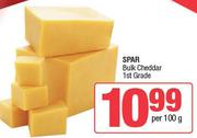 Spar Bulk Cheddar (1st Grade)-Per 100g