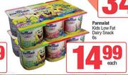Parmalat Kids Low Fat Dairy Snack-6's Pack Each