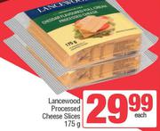 Lancewwod Processed Cheese Slices-175g Each