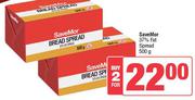 SaveMor 37% Fat Spread-For 2 x 500g