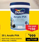 Dulux 20L Actylic PVA