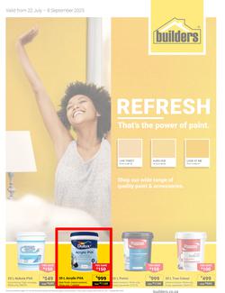 Builders : Refresh That's The Power Of Paint (22 July - 08 September 2025), page 1