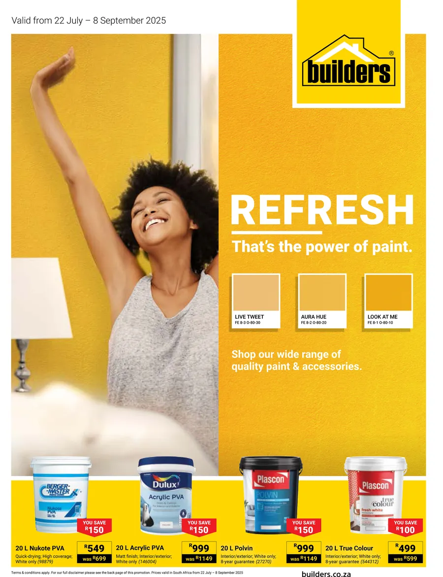 Builders : Refresh That's The Power Of Paint (22 July - 08 September 2025)