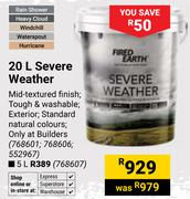 Fired Earth 5L Severe Weather