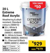 Fired Earth 20L Extreme Roof Acrylic