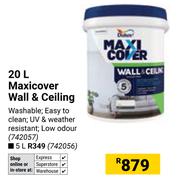 Dulux 20L Maxi Cover Wall & Ceiling