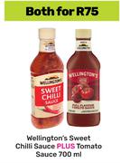 Wellington's Sweet Chilli Sauce Plus Tomato Sauce 700ml-Both For