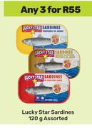 Lucky Star Sardines Assorted-For 3 x 120g