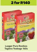 Laager Pure Rooibos Tagless Teabags-For 2 x 160s