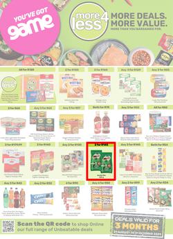 Game : More 4 Less (01 August - 31 October 2025), page 1