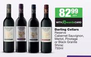 Darling Cellars Reserve Cabernet Sauvignon,Merlot,Pinotage Or Black Granite Shiraz-750ml Each