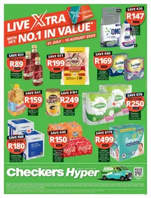 Checkers Hyper Gauteng, Brits, Klerksdorp, Limpopo, Mpumalanga, North West, Potchefstroom & Rustenburg : Live Xtra (21 July - 10 August 2025)
