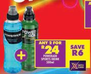 Powerade Sports Drink-For 2 x 500ml