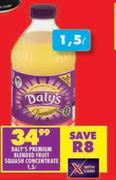 Daly's Premium Blended Fruit Squash Concentrate-1.5L