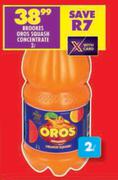 Brookes Oros Squash Concentrate-2L