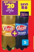 Coo-ee Soft Drink-For 2 x 2L