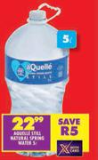 Aquelle Still Natural Spring Water-5L