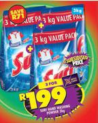 Surf Hand Washing Powder-For 3 x 3Kg
