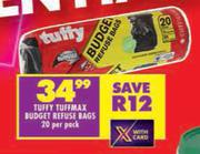 Tuffy Tuffmax Budget Refuse Bags 20 Per Pack