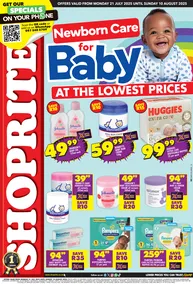 Shoprite Gauteng, Mpumalanga, North West & Limpopo : Newborn Care For Baby (21 July - 10 August 2025)