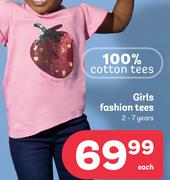 Girls Fashion Tees 2-7 Years-Each
