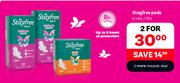Stayfree Pads 8's/10's Pack-For 2
