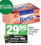 Rama 70% Original Fat Spread-500g Each